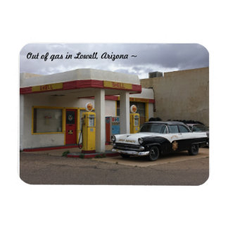 Vintage bensinstation i Arizona Magnet