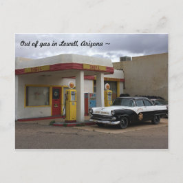 Vintage bensinstation i Arizona Vykort