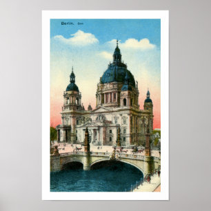 Vintage Berlin Cathedral (Dom) Poster