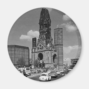 Vintage Berlin Kaiser Wilhelm Memorial kyrka Magnet