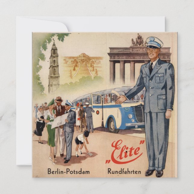 Vintage Berlin-Potsdam Poster (Framsida)