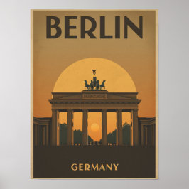 Vintage Berlin Travel Poster