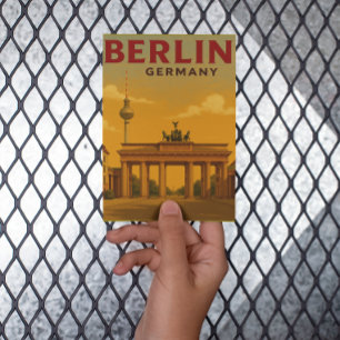 Vintage Berlin Tyskland resetrafik Vykort