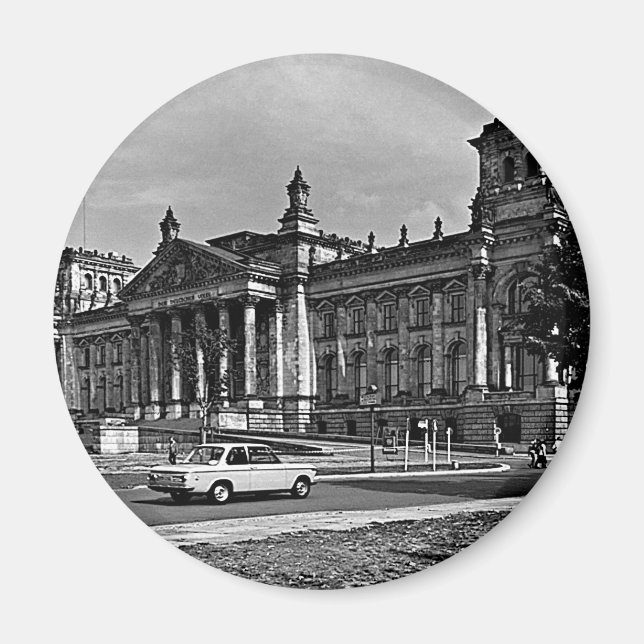 Vintage Berlins riksdag Magnet (Framsidan)