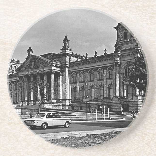 Vintage Berlins riksdag Underlägg (Framsidan)