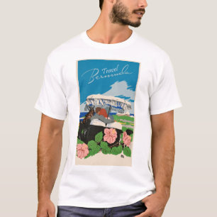 Vintage Bermuda Travel Art Ilustration T Shirt