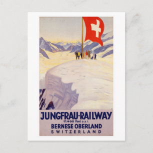 Vintage Bernese Oberland Schweiz Travel Vykort