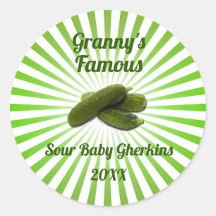 Vintage Berömdens plockplockplockplocketikett för Runt Klistermärke