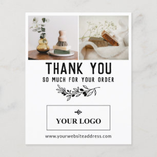 Vintage Berry Gren Logotyp & Photos Order Tack Flygblad