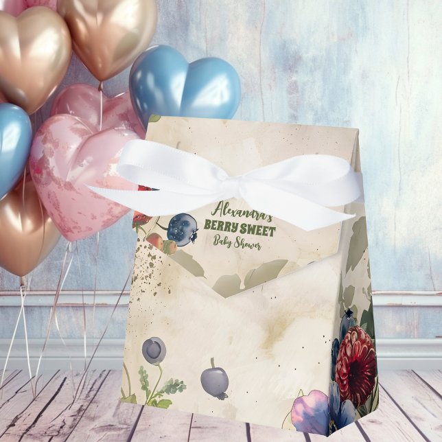 Vintage Berry Sweet Vild Berries Baby Shower Presentaskar (Skapare uppladdad)