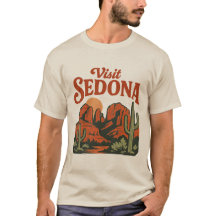 Vintage "Besök Sedona" Öken Resa T-Shirt