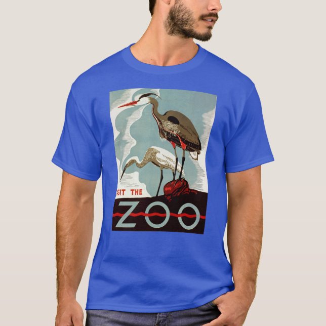 Vintage Besök zoo Tee Shirt (Framsida)