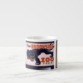 Vintage "Besök zoo" WPA-del Espressomugg