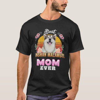 Vintage Best Alaska Malamute Mamma Alltid Mors dag T Shirt