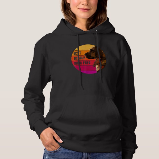 Vintage Best Beagle Mamma någonsin Beagle T Shirt (Framsida)