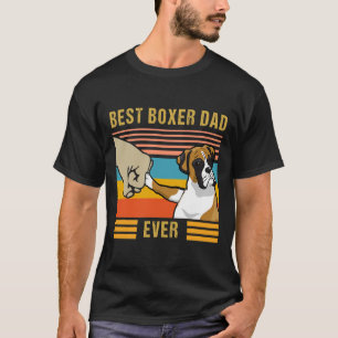 Vintage Best Boxer Pappa Aldrig Hundälskares Far T Shirt