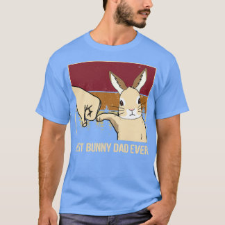 Vintage Best Bunny Pappa All Fars dag Gift T Shirt