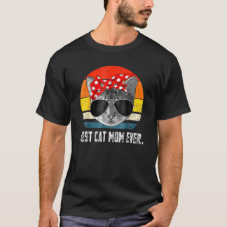 Vintage Best Cat Mamma någonsin Funny Cat Mamma Ba T Shirt