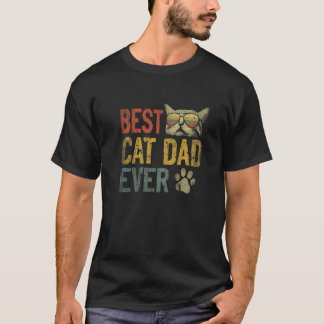 Vintage Best Cat Pappa All Cat Pappa Fars dag T Shirt