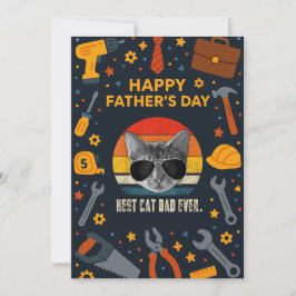 Vintage Best Cat Pappa Alltid Fars dag ger kort