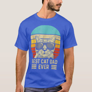 Vintage Best Cat Pappa någonsin Shirt Funny Cat pa T
