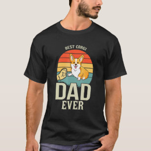 Vintage Best Corgi Pappa någonsin, pappa Hundägare T Shirt