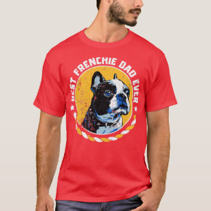 Vintage Best Frenchie Pappa någonsin T Shirt