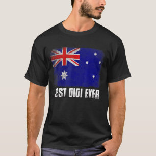 Vintage Best Gigi Aldrig Women Retro Australia Fla T Shirt