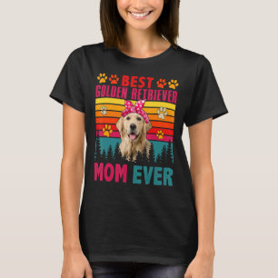 Vintage Best Golden Retriever Mamma Cute Hund T Shirt