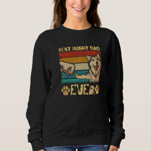 Vintage Best Hund Pappa någonsin Siberian husky Fa T Shirt