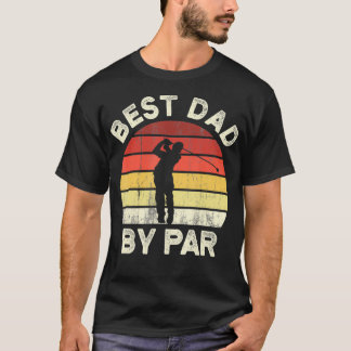 Vintage Best Pappa efter Fars dag Golfing T Shirt