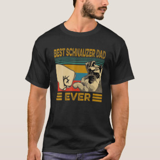 Vintage Best Schnauzer Pappa ever Hund älskare Tee