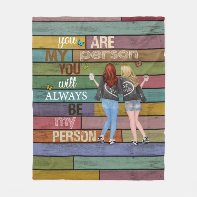 Vintage Bestvän Blanket Fleecefilt (Framsidan)