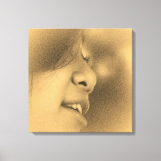 Vintage Bevackra Girl Wrapped Canvas