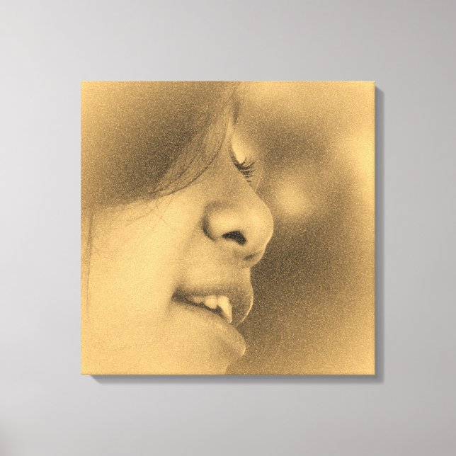 Vintage Bevackra Girl Wrapped Canvas (Framsida)