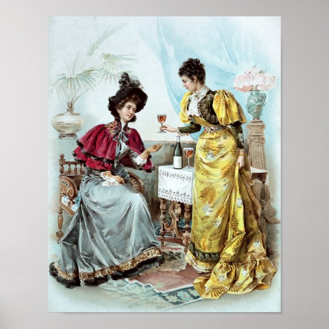 Vintage Beverage Annons Poster (Framsidan)