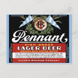 Vintage Beverage Label Postcard Vykort