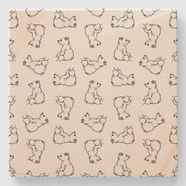 Vintage BG FÄRG Stenunderlägg (Framsidan)