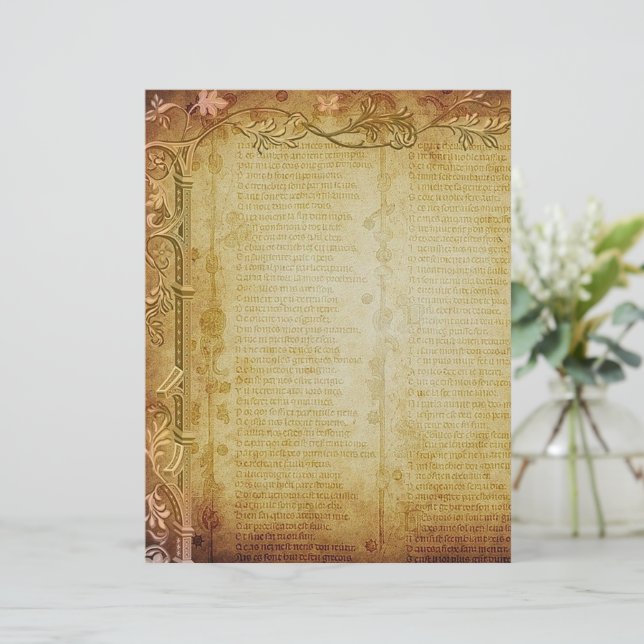 Vintage bibelsida (Stående Fram)