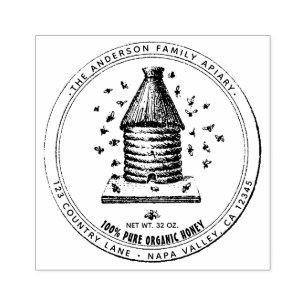 Vintage Bibibiodlare Bihonungshonung Anpassningsba Stämpel