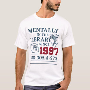 Vintage Bibliotek Aesthetic - Bok Älskare's Retro T Shirt