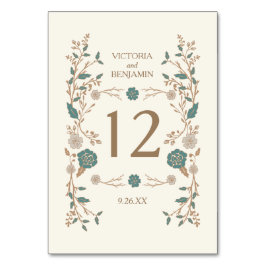 Vintage Bibliotek Bordsnummer