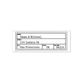 Vintage Bibliotek-returadressetikett Självfärgande Stämpel