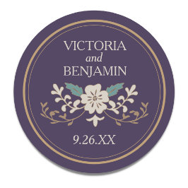 Vintage Bibliotek Runt Klistermärke