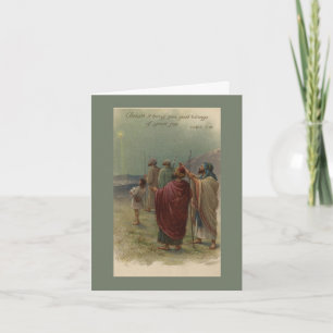 Vintage Bibliskt julkort Helgkort