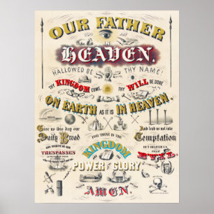 Vintage bibliskt poster