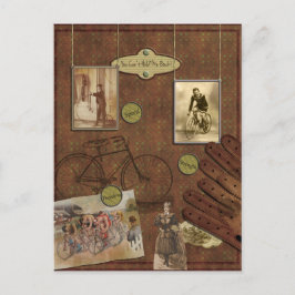 Vintage Bicyclbook-vykort Vykort