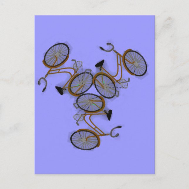 Vintage Bicycle Design 1950's Bike Vykort (Framsida)