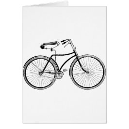 Vintage Bicycle Hälsningskort