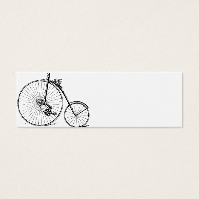 Vintage Bicycle Litet Visitkort (Framsidan)